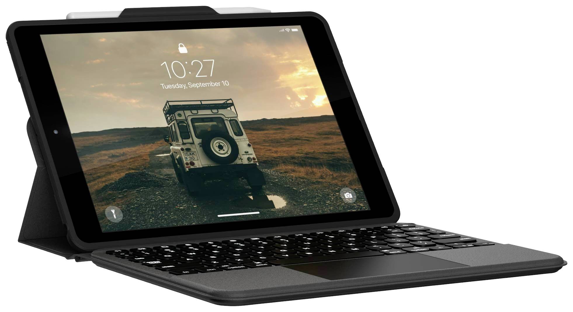 Urban Armor Gear Rugged Keyboard Case Tablet-Tastatur mit Hülle Passend für Marke (Tablet): Apple iPad 10.2 (9. Generation), iPad