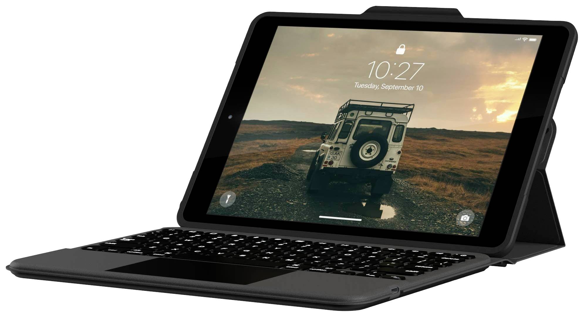 Urban Armor Gear Rugged Keyboard Case Tablet-Tastatur mit Hülle Passend für Marke (Tablet): Apple iPad 10.2 (9. Generation), iPad