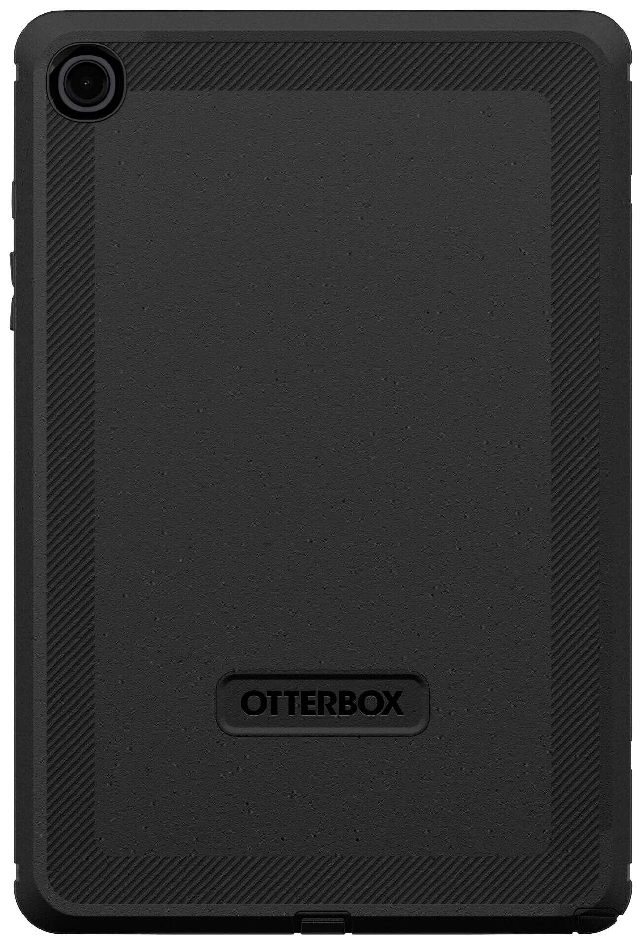 Eine schwarze Schutzhülle von OtterBox für ein Tablet. Robust und minimalistisch, bietet Schutz vor Stößen und Kratzern.