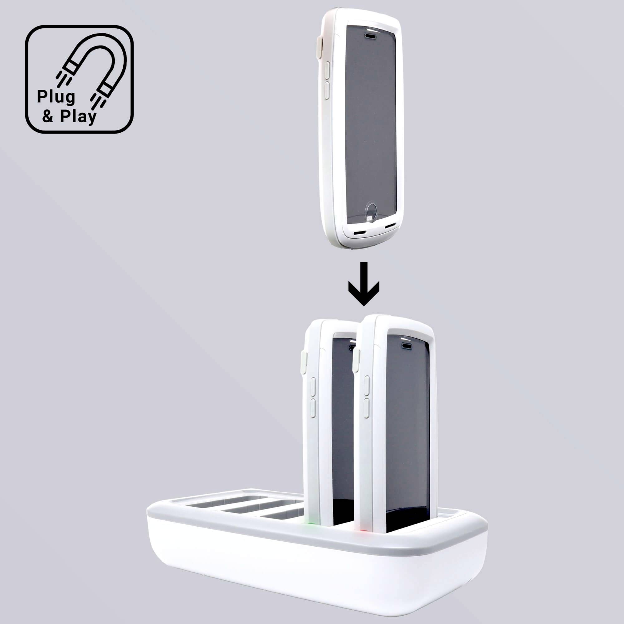 Beam Mobile Healthcare Desktop Charger für 5 Beam Schutzhüllen Lade- und Managementsystem Beam Healthcare Case