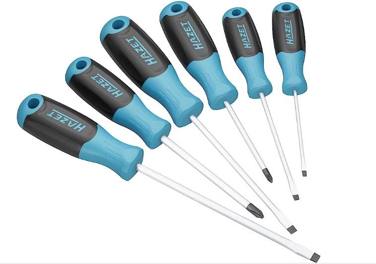 Hazet 811/6 Werkstatt Schraubendreher-Set 6teilig Schlitz, Kreuzschlitz Phillips