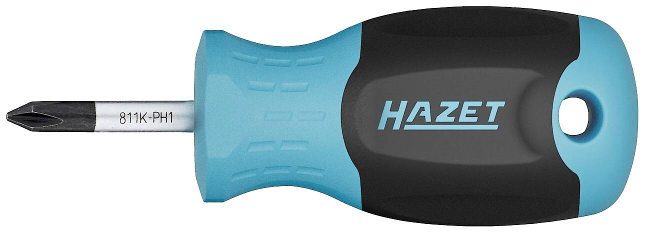 Hazet 811K-PH1 Werkstatt Kreuzschlitz-Schraubendreher PH 1 Klingenlänge: 25mm