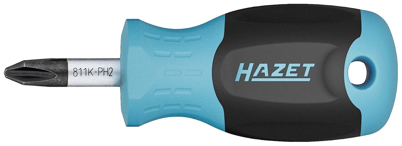 Hazet 811K-PH2 Werkstatt Kreuzschlitz-Schraubendreher PH 2 Klingenlänge: 25mm