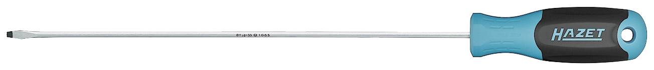 Hazet 811LG-55 Werkstatt Schlitz-Schraubendreher Klingenbreite: 5.5 mm Klingenlänge: 300 mm