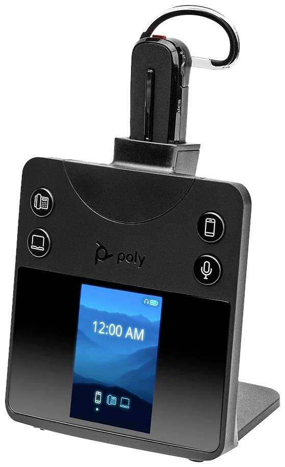 HP Poly Savi 8445 Office DECT In Ear Headset DECT, Bluetooth® Mono Schwarz Noise Cancelling Lautstärkeregelung