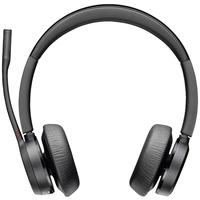 HP Poly Voyager 4320 USB-A Headset +BT700 Dongle On Ear Headset Bluetooth® Stereo Schwarz Lautstärkeregelung HP Poly Voyager 4320 USB-A Headset +BT700 Dongle On Ear Headset Bluetooth® Stereo Schwarz Lautstärkeregelung
