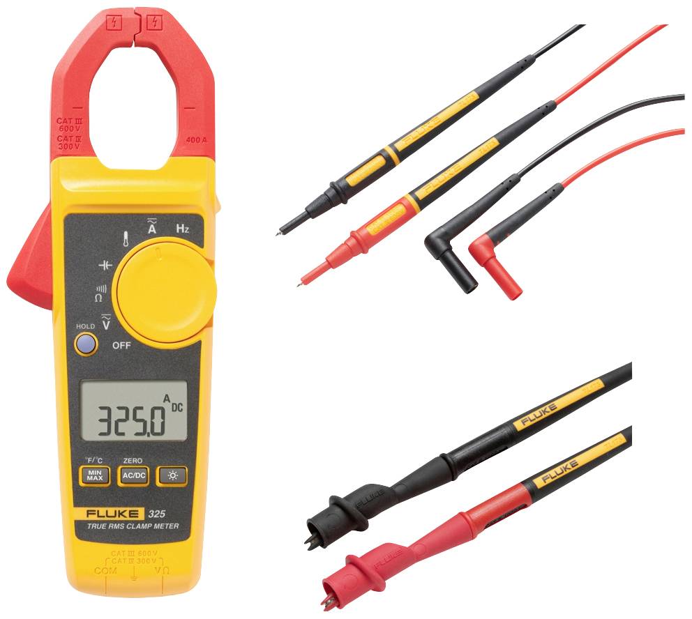 Fluke FLK-325/TL175/AC175 Stromzange, Hand-Multimeter digital CAT III 600 V, CAT IV 300V Anzeige (Counts): 4000