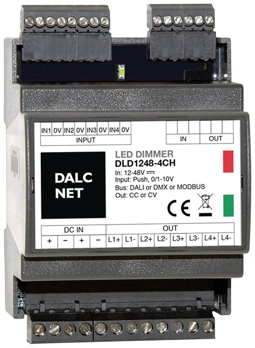 Dalcnet DLD1248-4CC-DALI Dimmer 4-Kanal