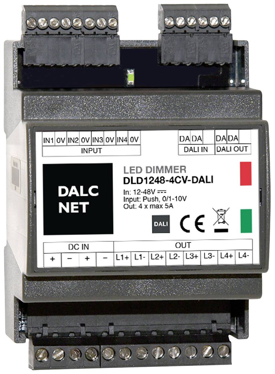Dalcnet DLD1248-4CV-DALI Dimmer 4-Kanal