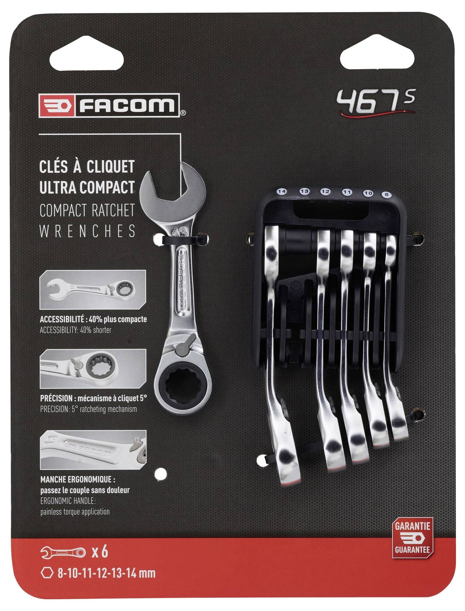 Facom 467BS.JP6PB Knarren-Reparatursatz