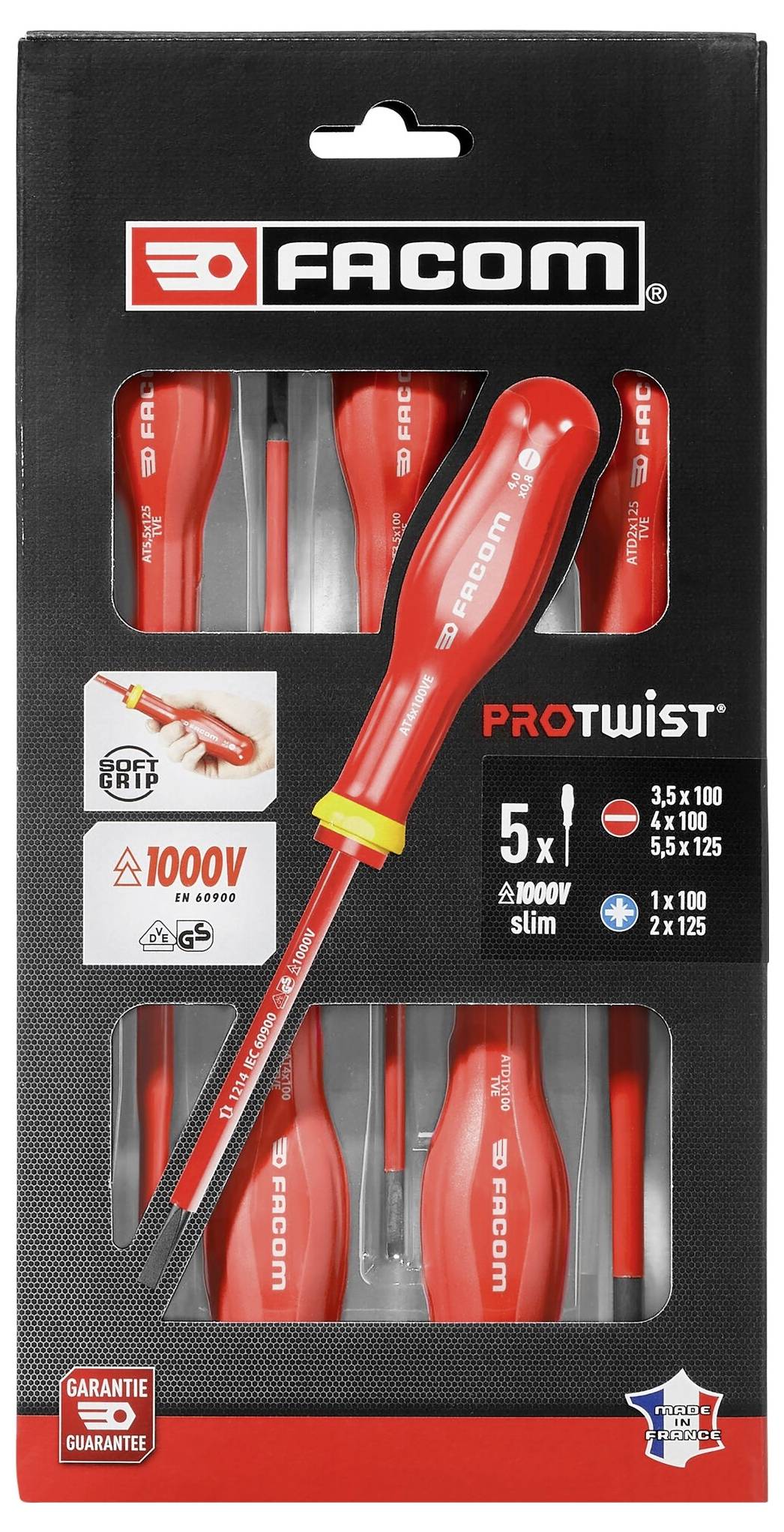 Facom Elektriker Schraubendreher-Set 5teilig