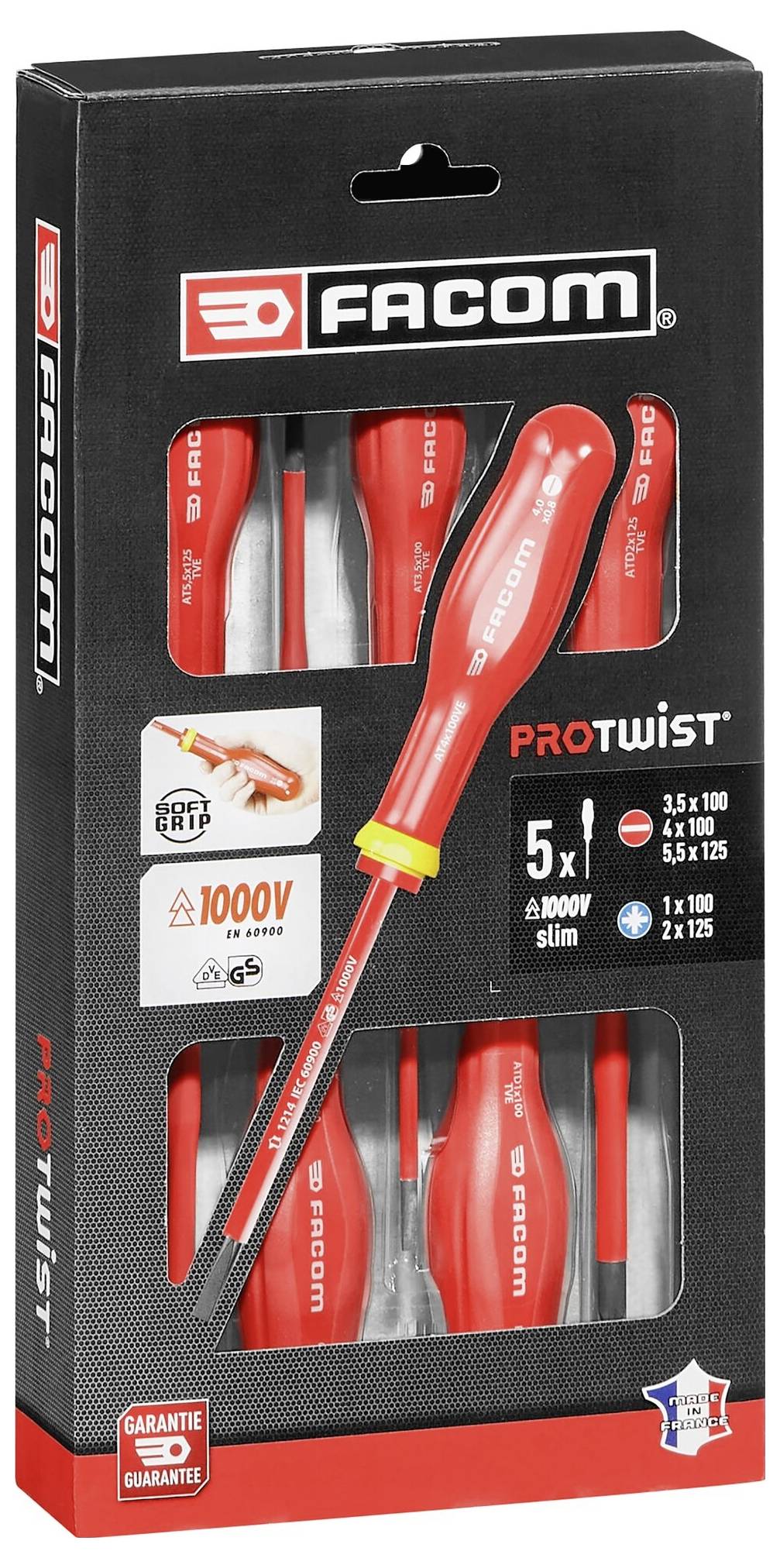 Facom Elektriker Schraubendreher-Set 5teilig