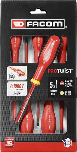 Facom Elektriker Schraubendreher-Set 5teilig