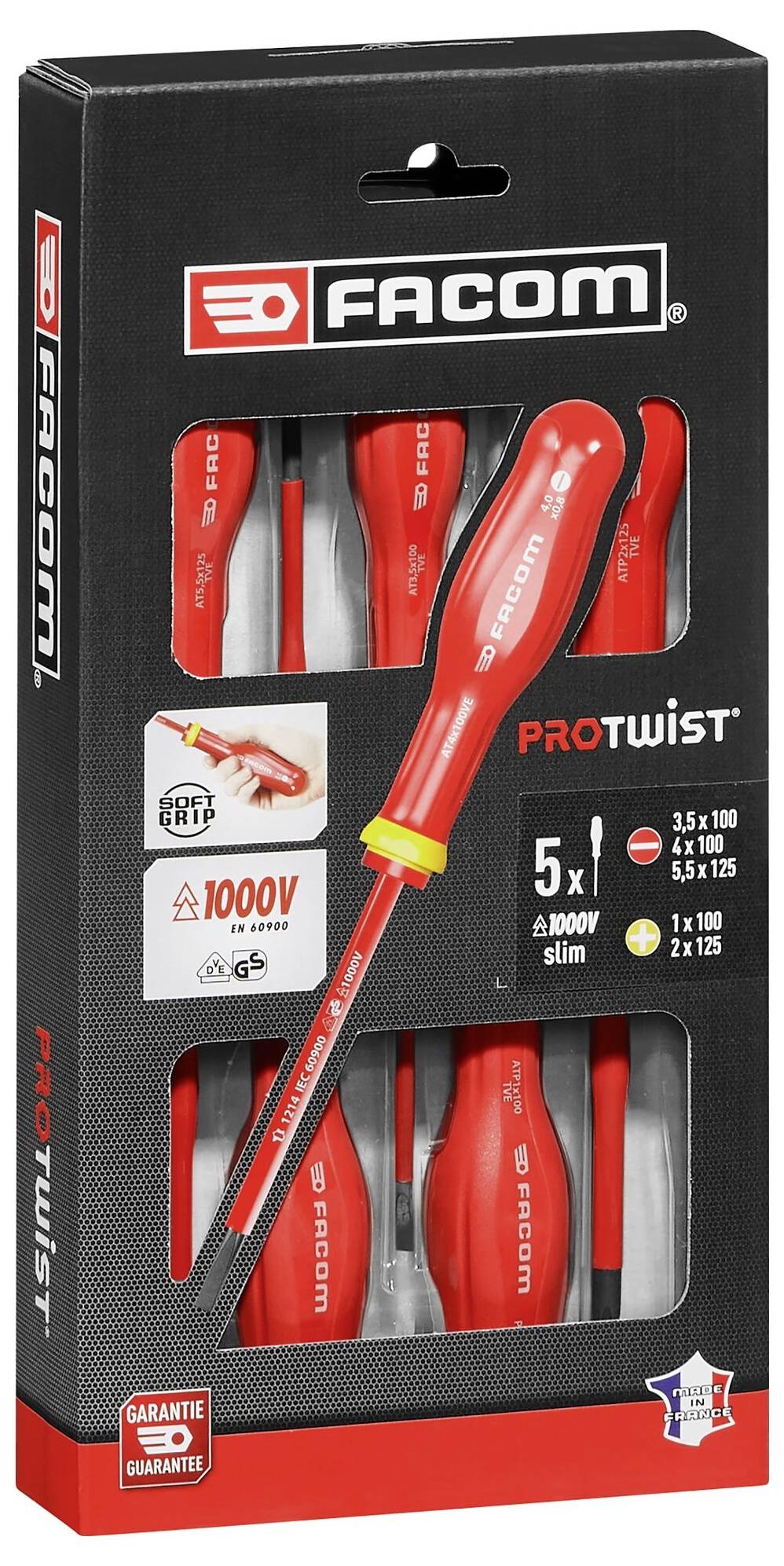 Facom Elektriker Schraubendreher-Set 5teilig