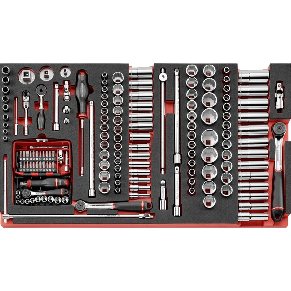 Facom Steckschlüssel-Adapter-Set 1/2" (12.5 mm), 1/4" (6.3 mm), 3/8" (10 mm) 157teilig MODM.XXL1 Facom Steckschlüssel-Adapter-Set 1/2" (12.5 mm), 1/4" (6.3 mm), 3/8" (10 mm) 157teilig MODM.XXL1