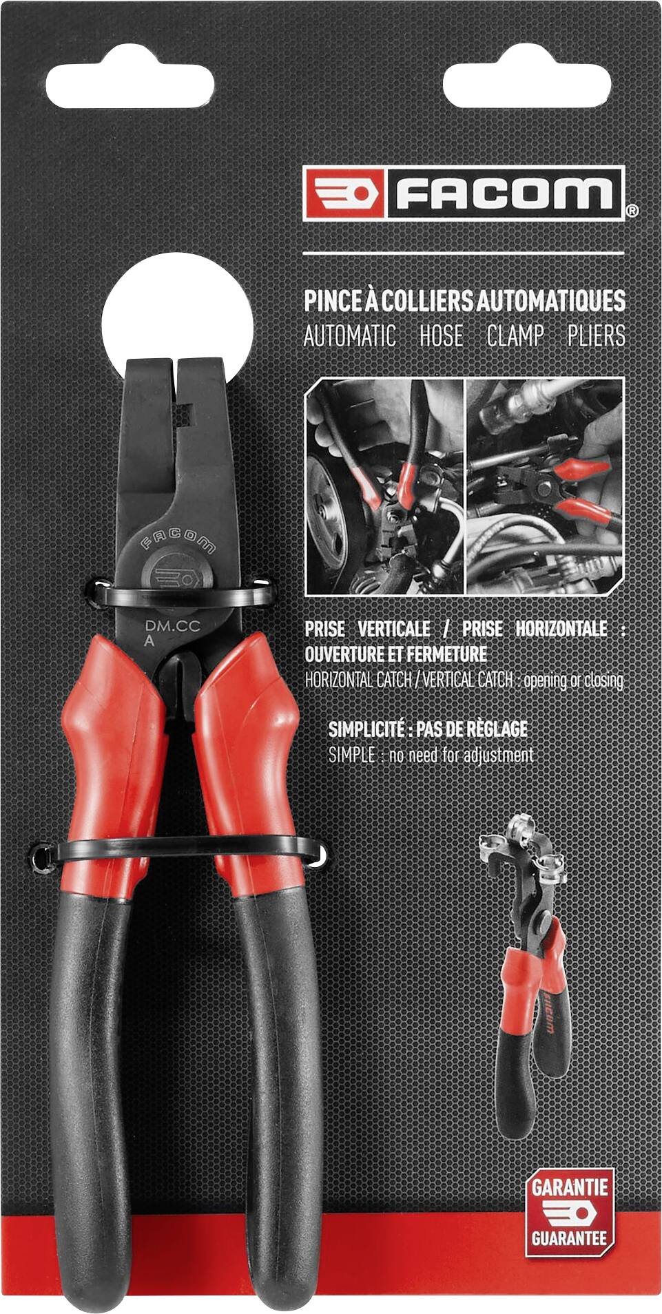 Facom DM.CCPB Schnellverschluss Schellen Zange 1St.