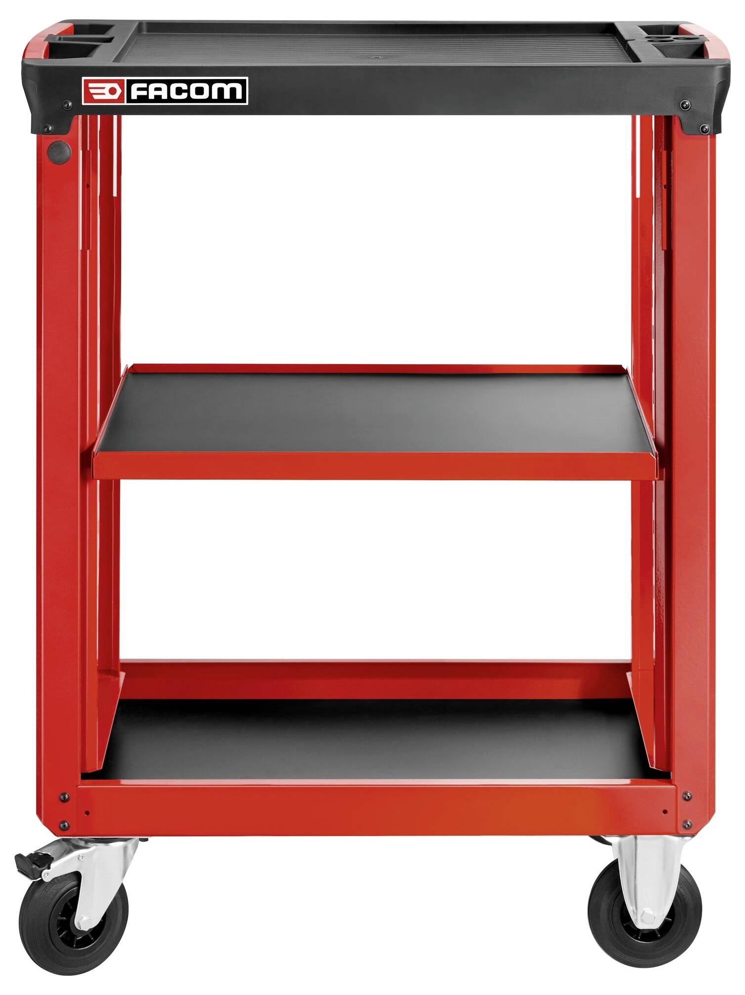 Facom ROLL.UC3SM3 Fahrbarer Beistelltisch 3 Ebenen 3 Mod 19kg Rot, Schwarz