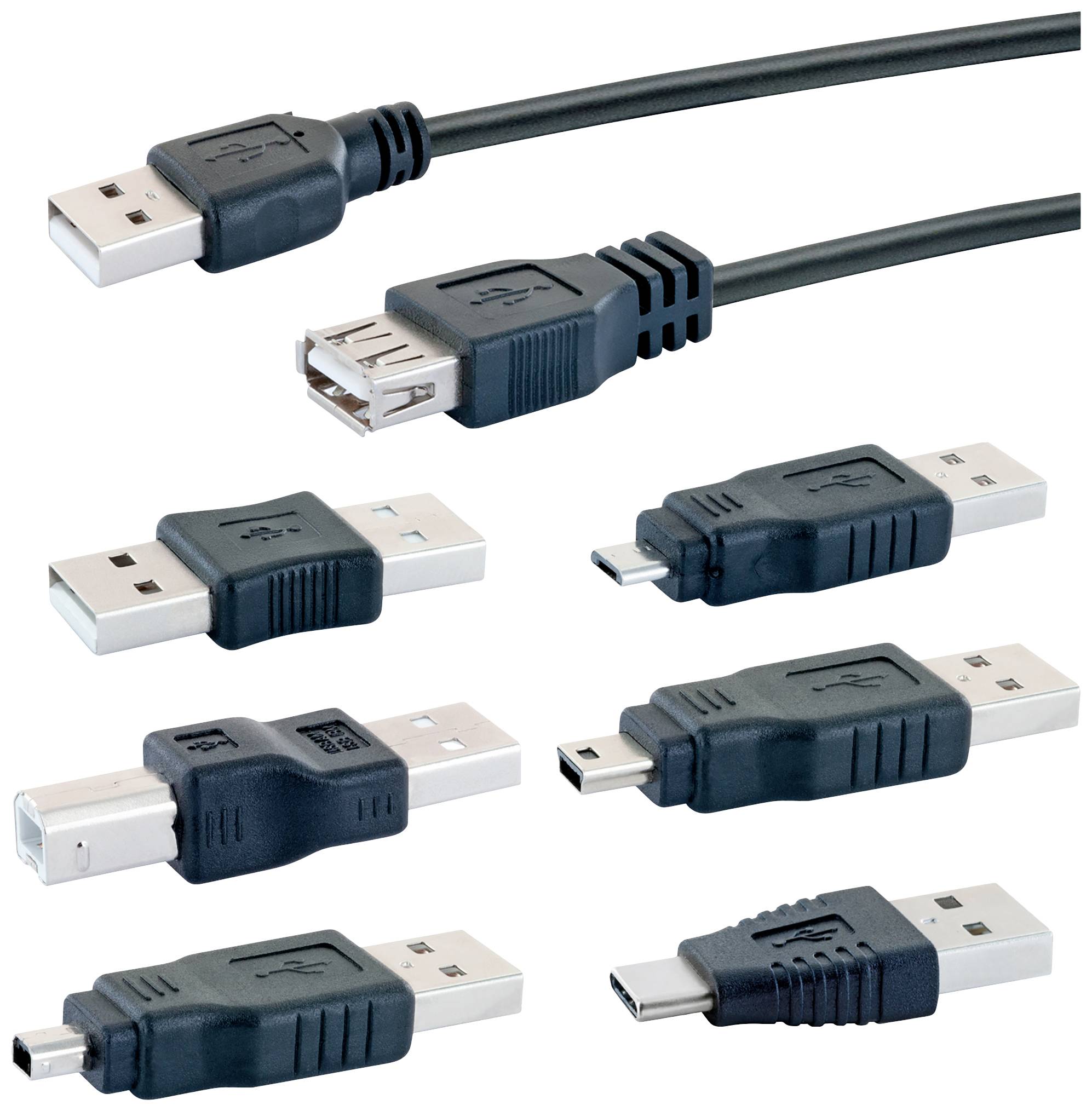 Schwaiger USB 2.0 Verlängerungskabel [1x USB 2.0 Stecker A - 1x USB 2.0 Buchse A] CAUSET 531 1.5m