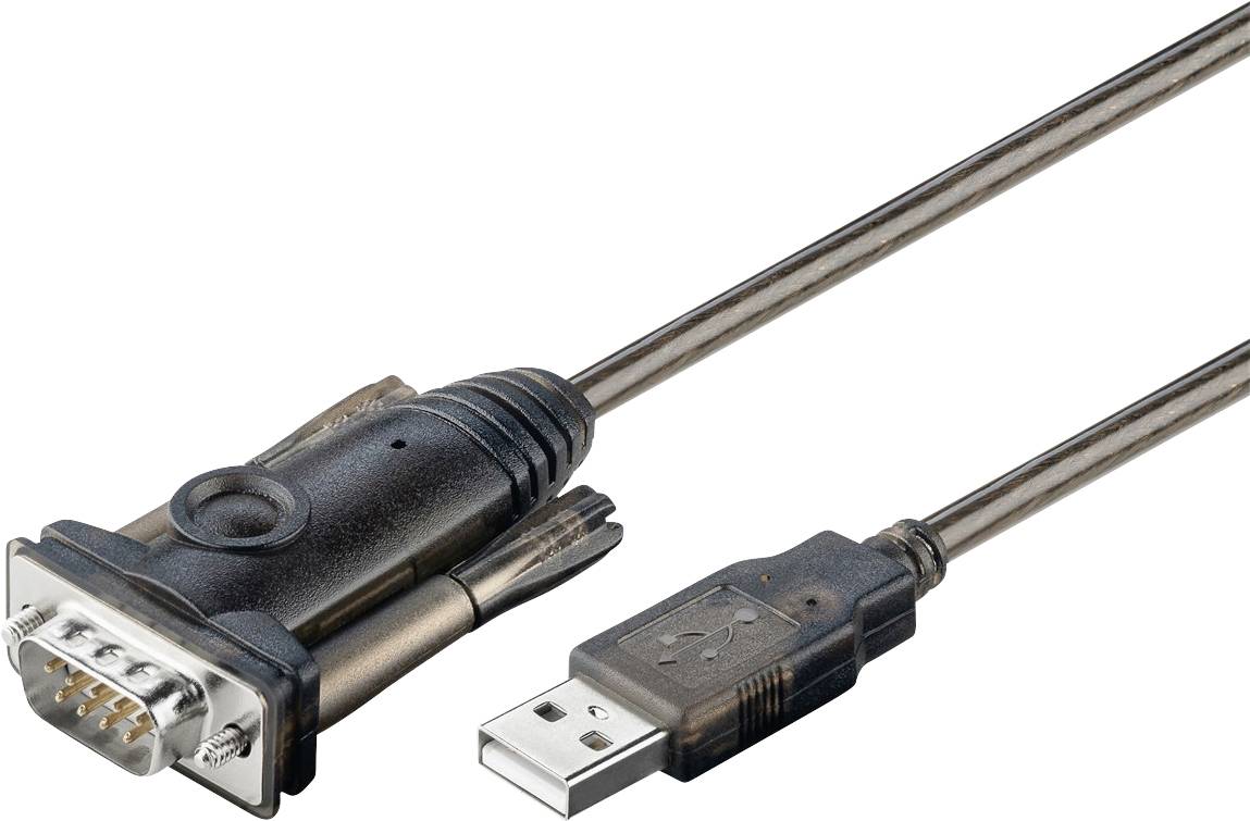 Goobay Seriell Adapterkabel [1x USB-A Stecker - 1x D-SUB-Stecker 9pol.] 95435 1.50 m
