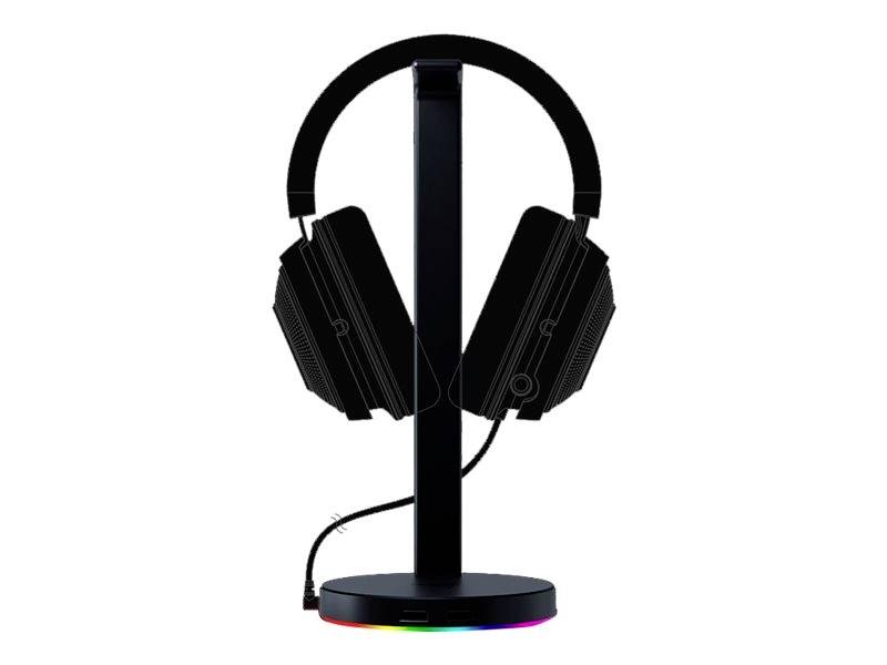 RAZER Base Station V2 Chroma Kopfhörerständer Passend für (Kopfhörer):Over-Ear-Kopfhörer, On-Ear-Kopfhörer Schwarz