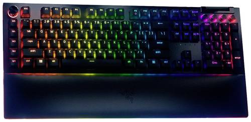 RAZER BlackWidow V4 Pro Yellow Switch Kabelgebunden Gaming-Tastatur Deutsch, QWERTZ Schwarz Beleuch