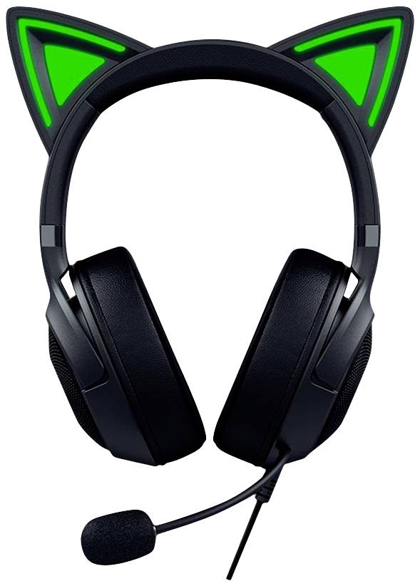 RAZER Kraken Kitty V2 Over Ear Headset kabelgebunden Stereo Schwarz Gaming