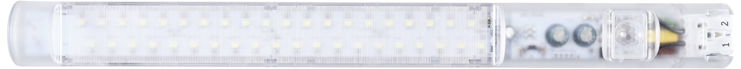 LED-Leuchtmittel in zylindrischer Form mit durchsichtiger Hülle, zeigt eine Reihe von leuchtenden LEDs und elektronische Komponenten innen.