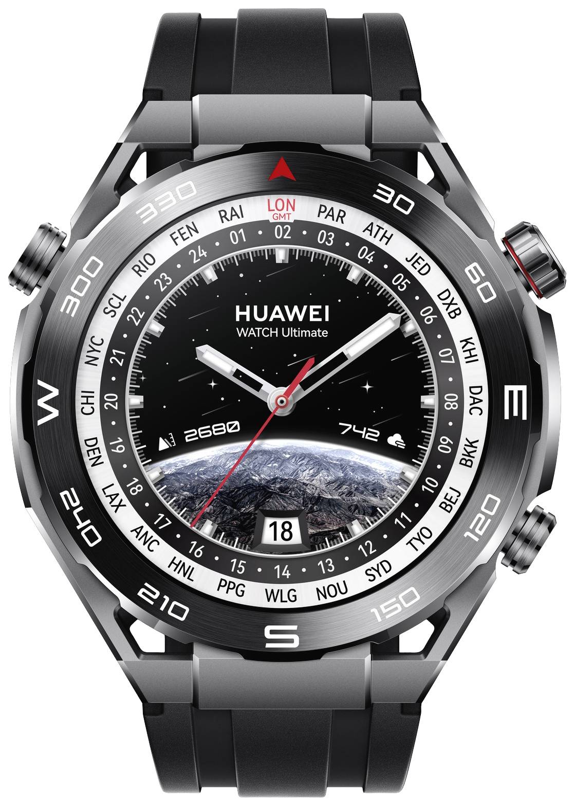 HUAWEI Watch Ultimate Smartwatch 48.5mm Schwarz
