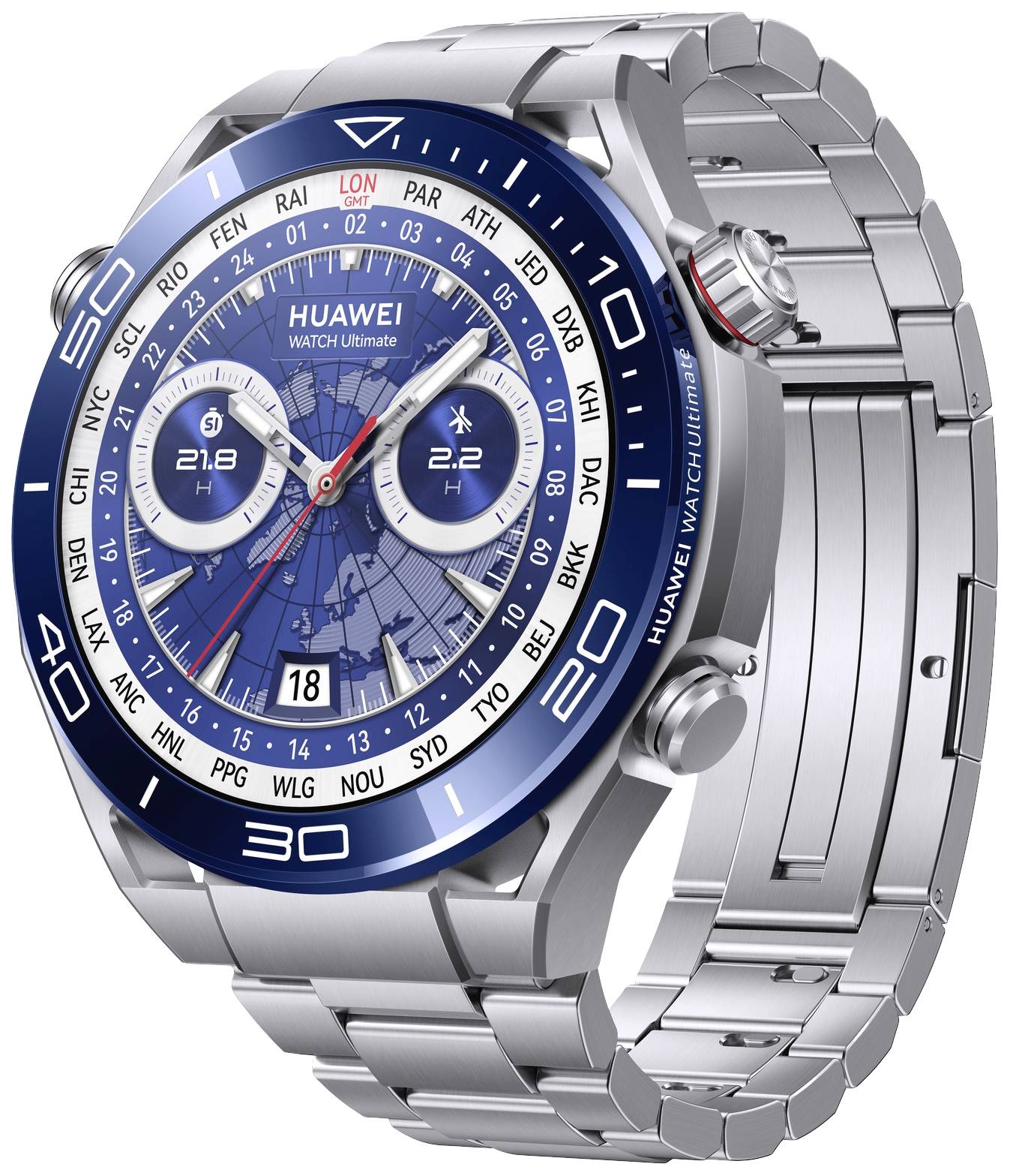 HUAWEI Watch Ultimate Smartwatch 48.5mm Silber