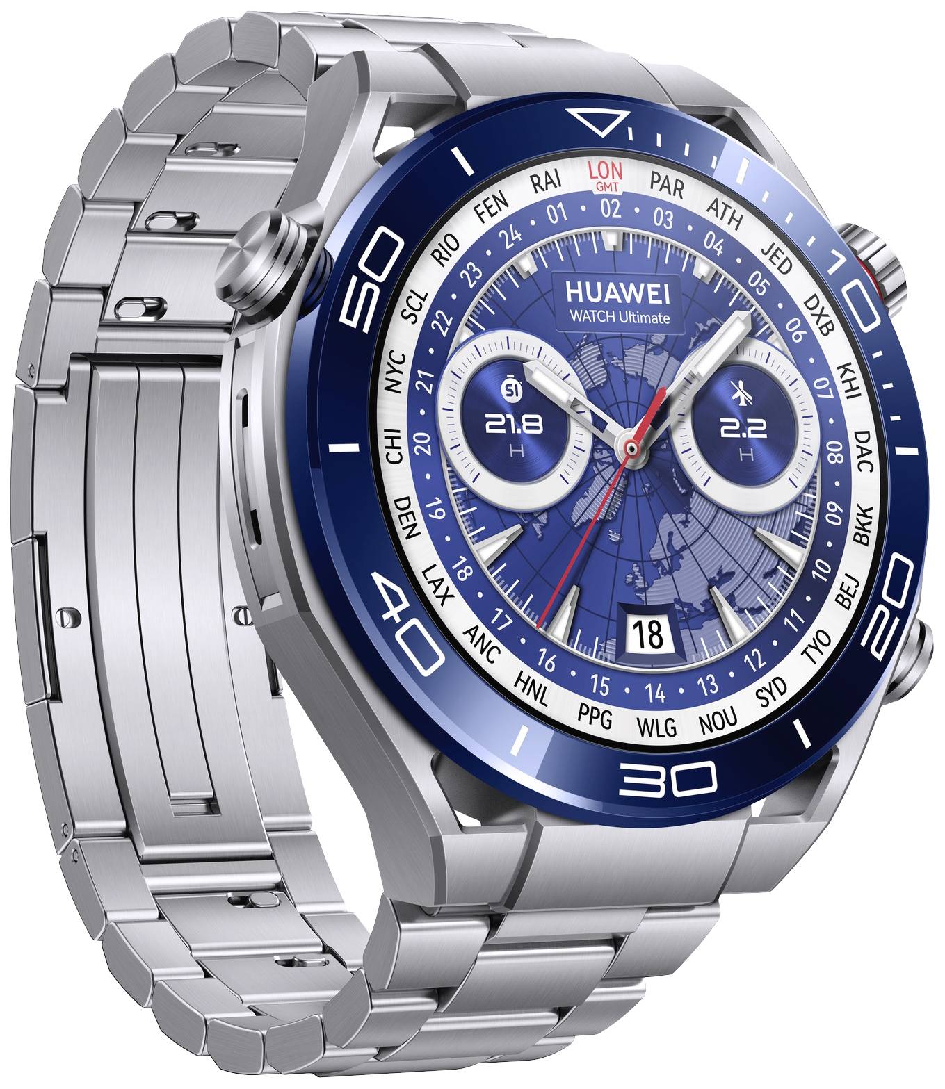 HUAWEI Watch Ultimate Smartwatch 48.5mm Silber