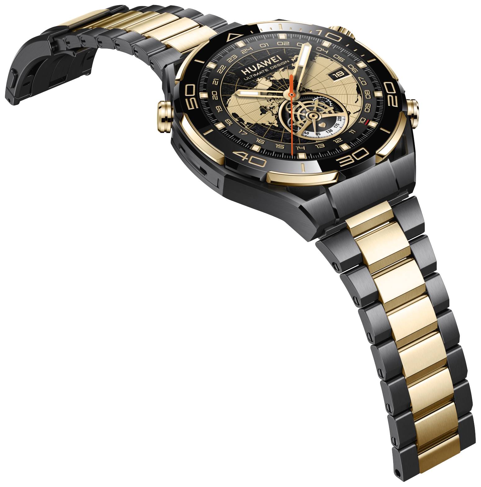 HUAWEI Watch Ultimate Design Smartwatch Gold, Schwarz