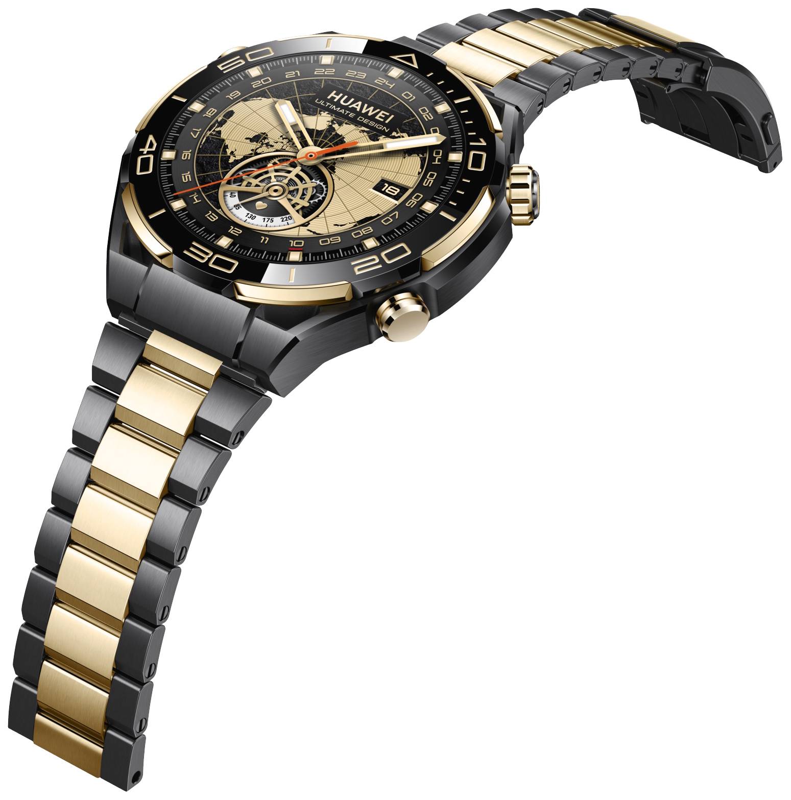 HUAWEI Watch Ultimate Design Smartwatch Gold, Schwarz