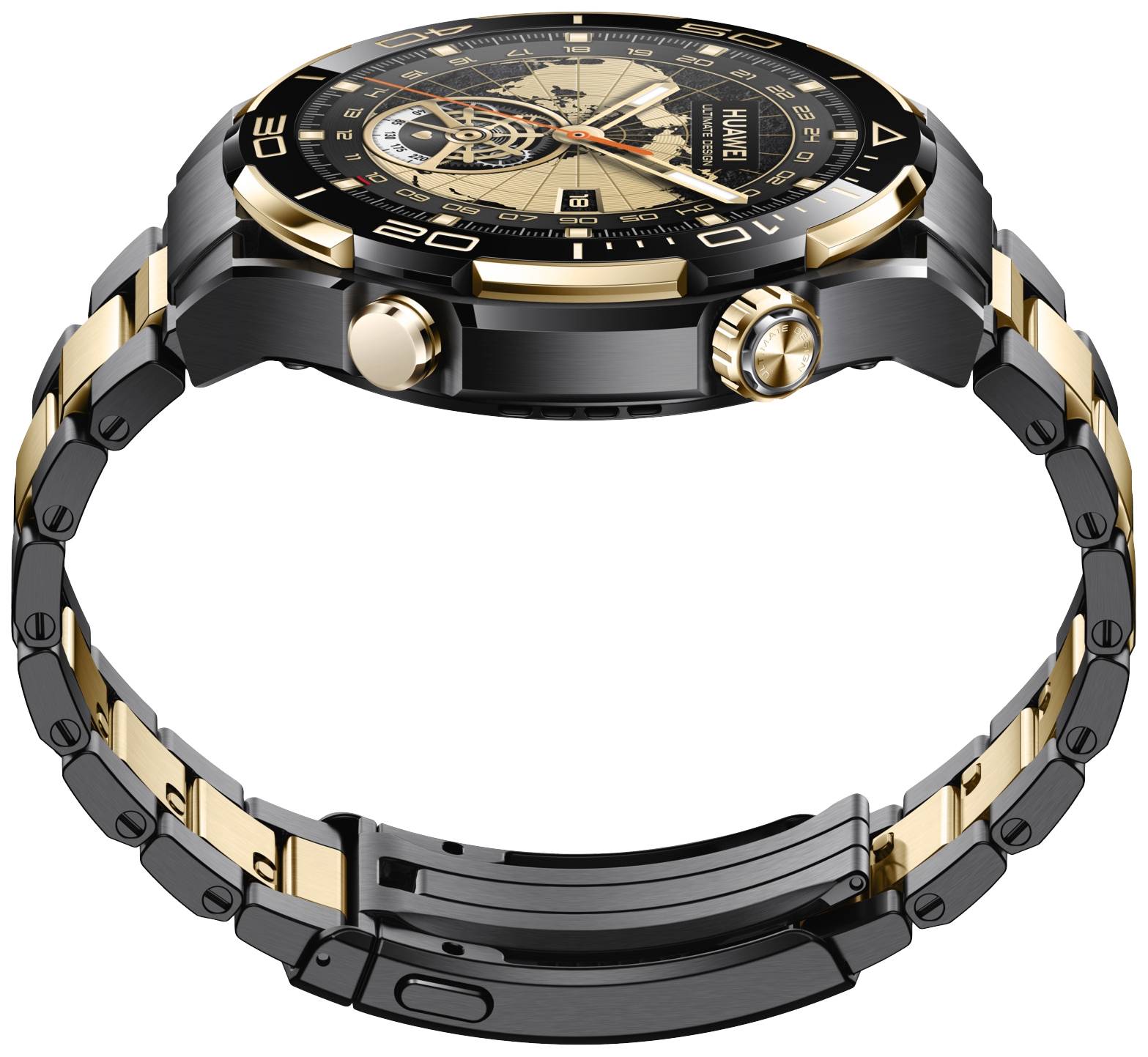 HUAWEI Watch Ultimate Design Smartwatch Gold, Schwarz