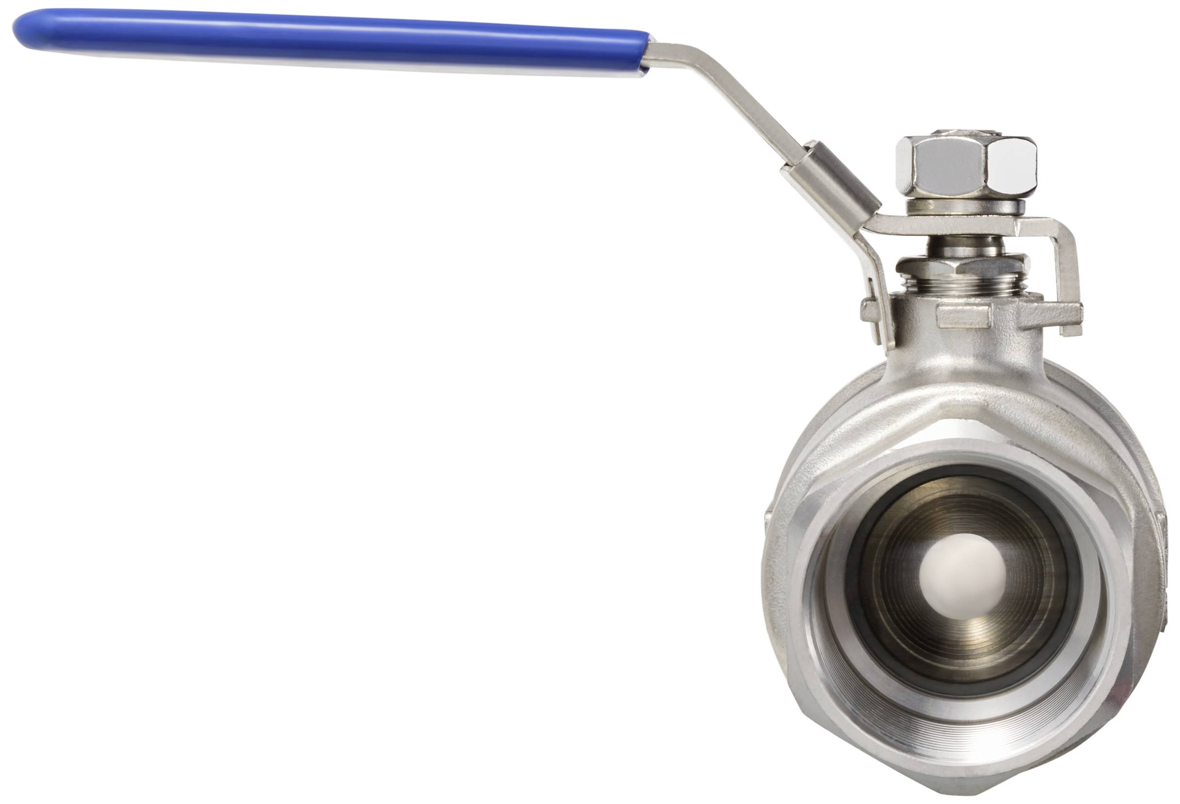 TRU COMPONENTS TC-2PC-DN40-316 TC-12770364 Standard-Kugelhahn Innengewinde: G1 1/2" 64 bar (max) 1St.