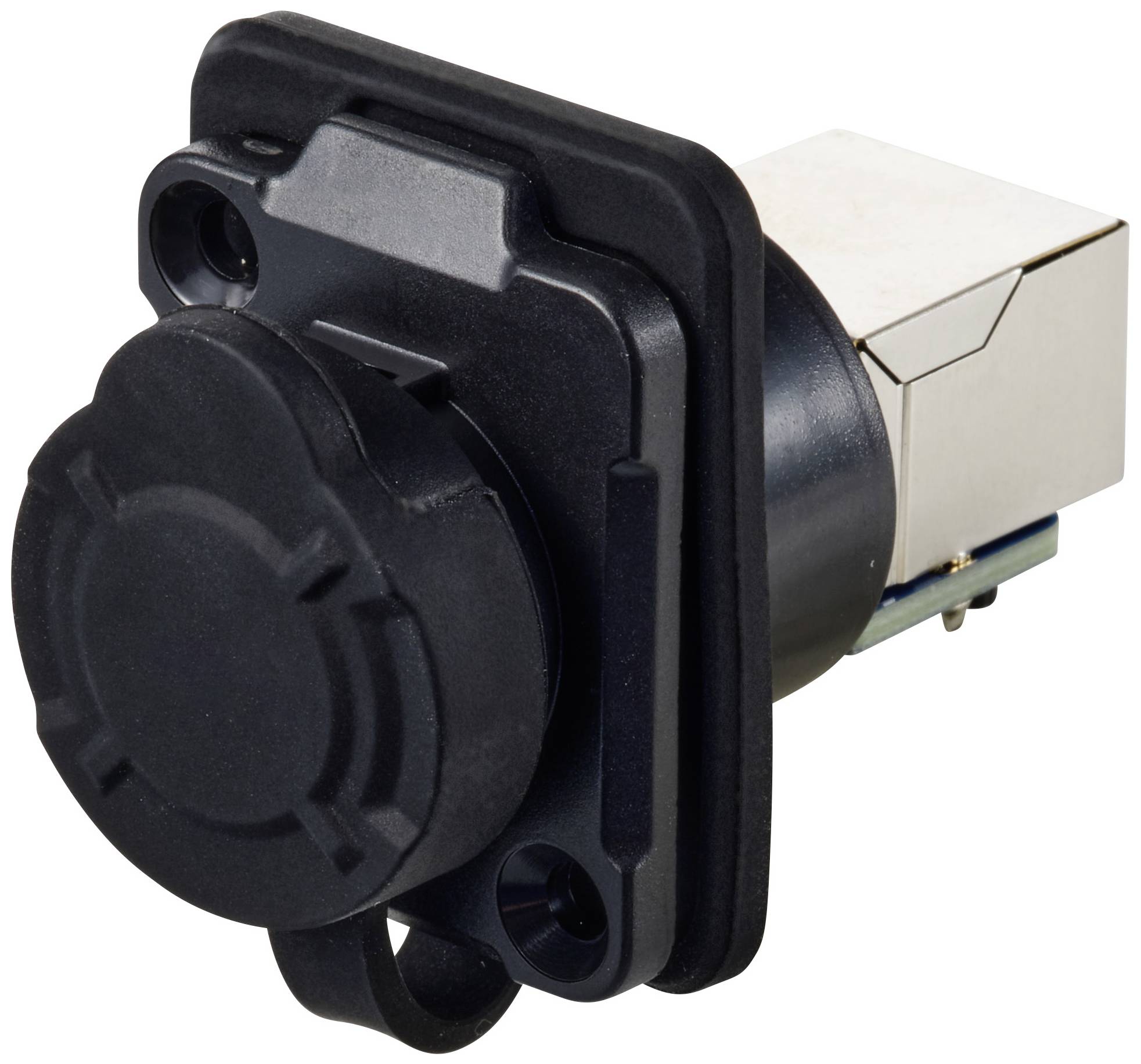 TRU COMPONENTS RJ45 Einbaubuchse, 2-Loch-Flansch TC-12770460 Einführhilfe für RJ45 1St.