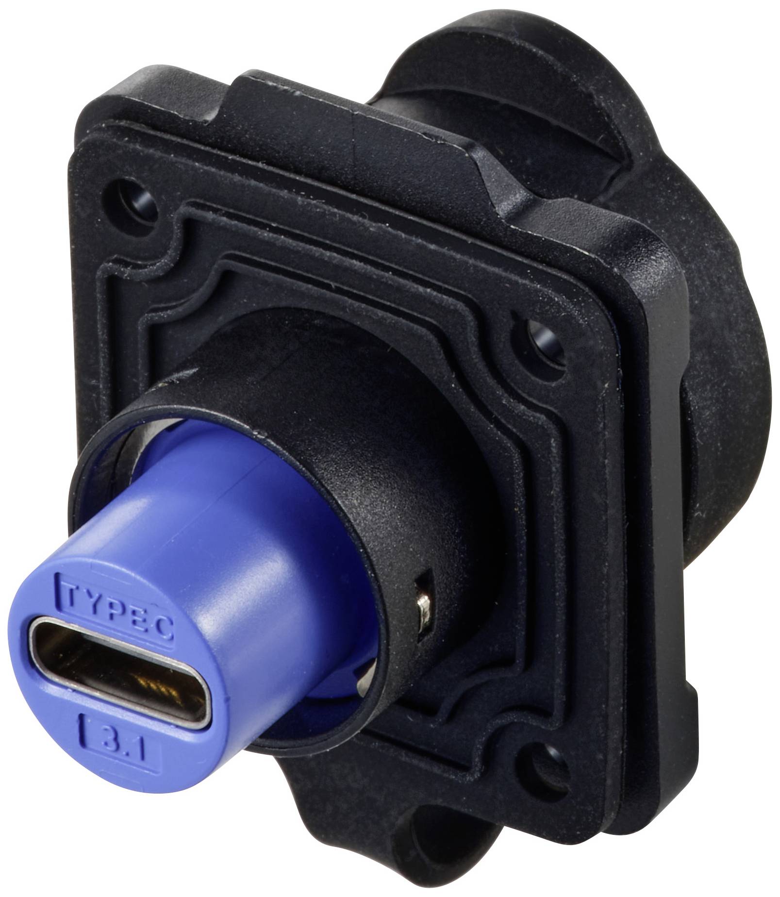 TRU COMPONENTS USB Typ C® Einbaubuchse, 4-Loch-Flansch TC-12770468 Inhalt: 1St.