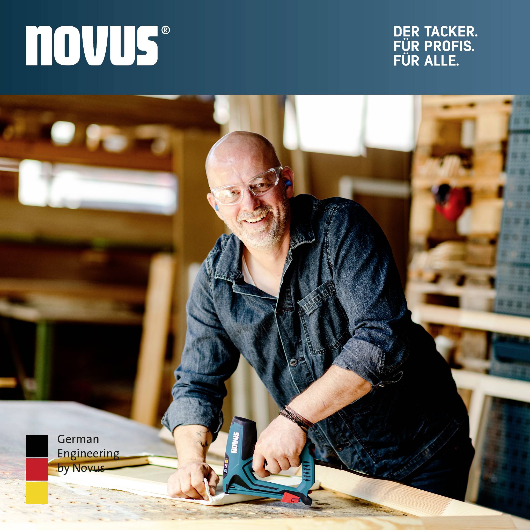 Novus Tools 031-0369 Elektrotacker Klammerntyp Typ 37, Typ 53 Klammernlänge 6 - 14mm