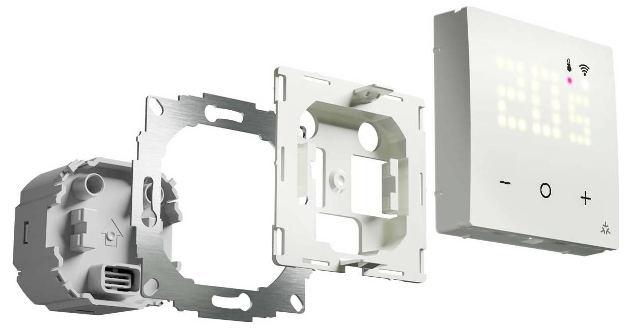 Eberle 557816054500 UTE 3800-U-RAL9010-G-55 Raumthermostat Unterputz Heizen/Kühlen 1St.