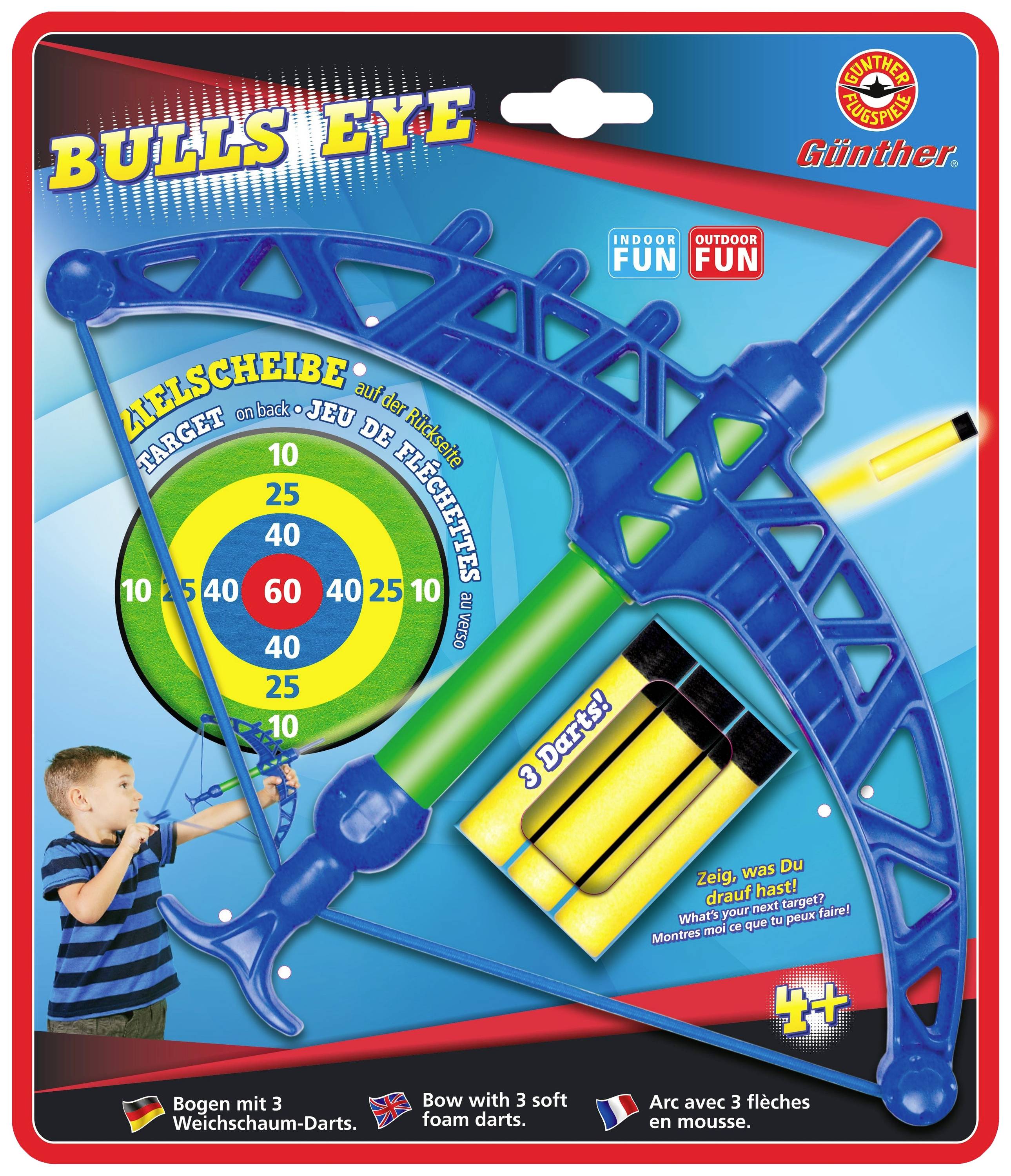 Günther Flugspiele 1552 Freiflugmodell Bulls Eye Pfeil- u. Raketenspiel