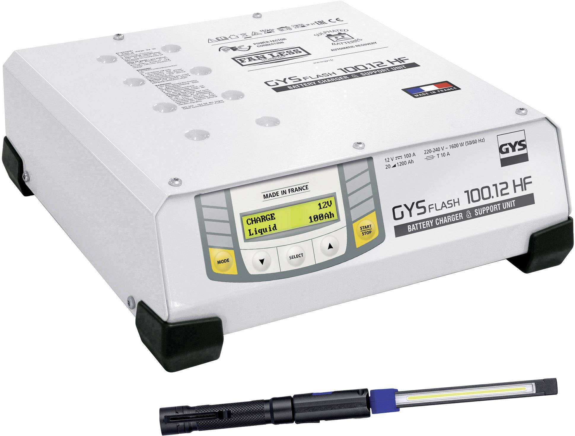 GYS GYSFLASH 100.12 HF +Toparc 075894 Mini 350L gratis Automatikladegerät 12 V 100 A