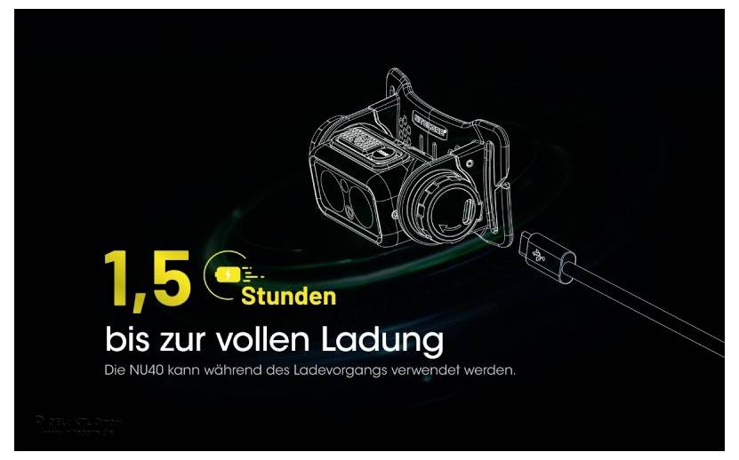 NiteCore NU40 LED Stirnlampe akkubetrieben 1000lm NC-NU40
