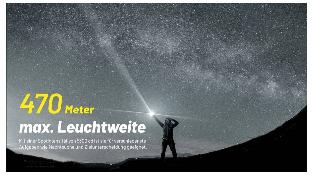 NiteCore P23i NC-P23I LED Taschenlampe akkubetrieben 3000lm 45h 115g
