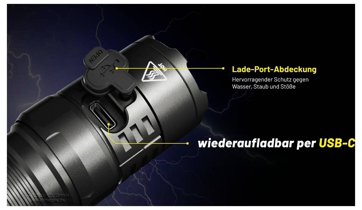 NiteCore P23i NC-P23I LED Taschenlampe akkubetrieben 3000lm 45h 115g