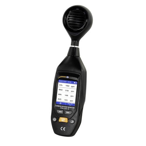 PCE Instruments CO2 / CO Detektor PCE-COG 10 inkl. Temperatur/Feuchtemessung |5000 Messpunktespeich