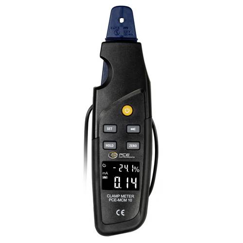 PCE Instruments Stromzange PCE-MCM 10 |±99,9 mA DC |Zangenöffnung Ø5 mm |Kabel 1m |CAT II 300 V |I