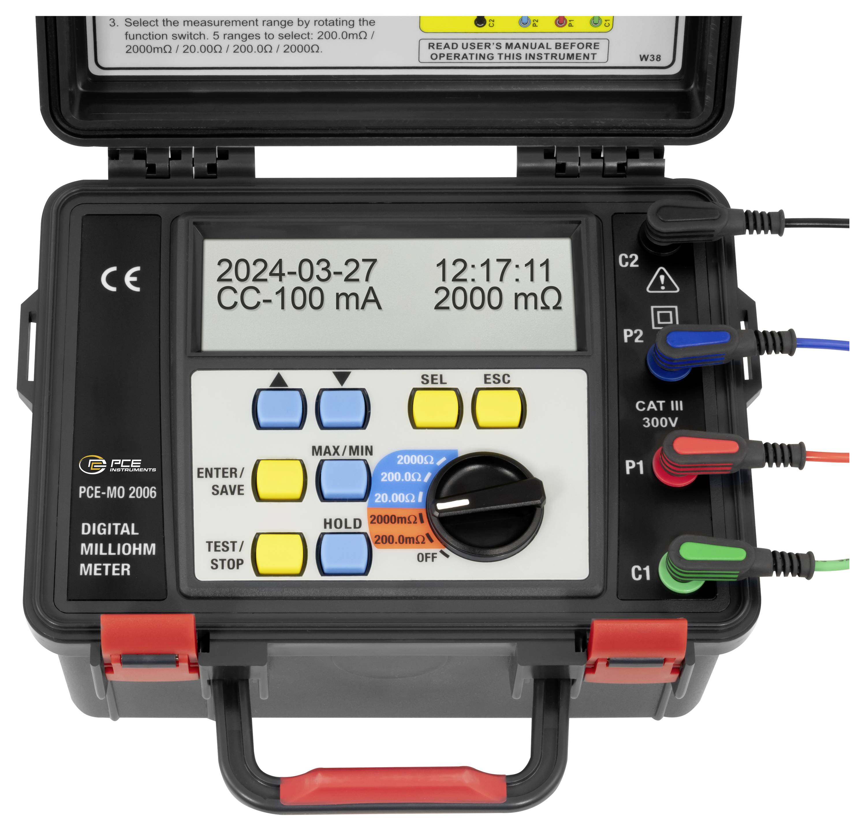 PCE Instruments PCE-MO 2006 Ohmmeter 600V