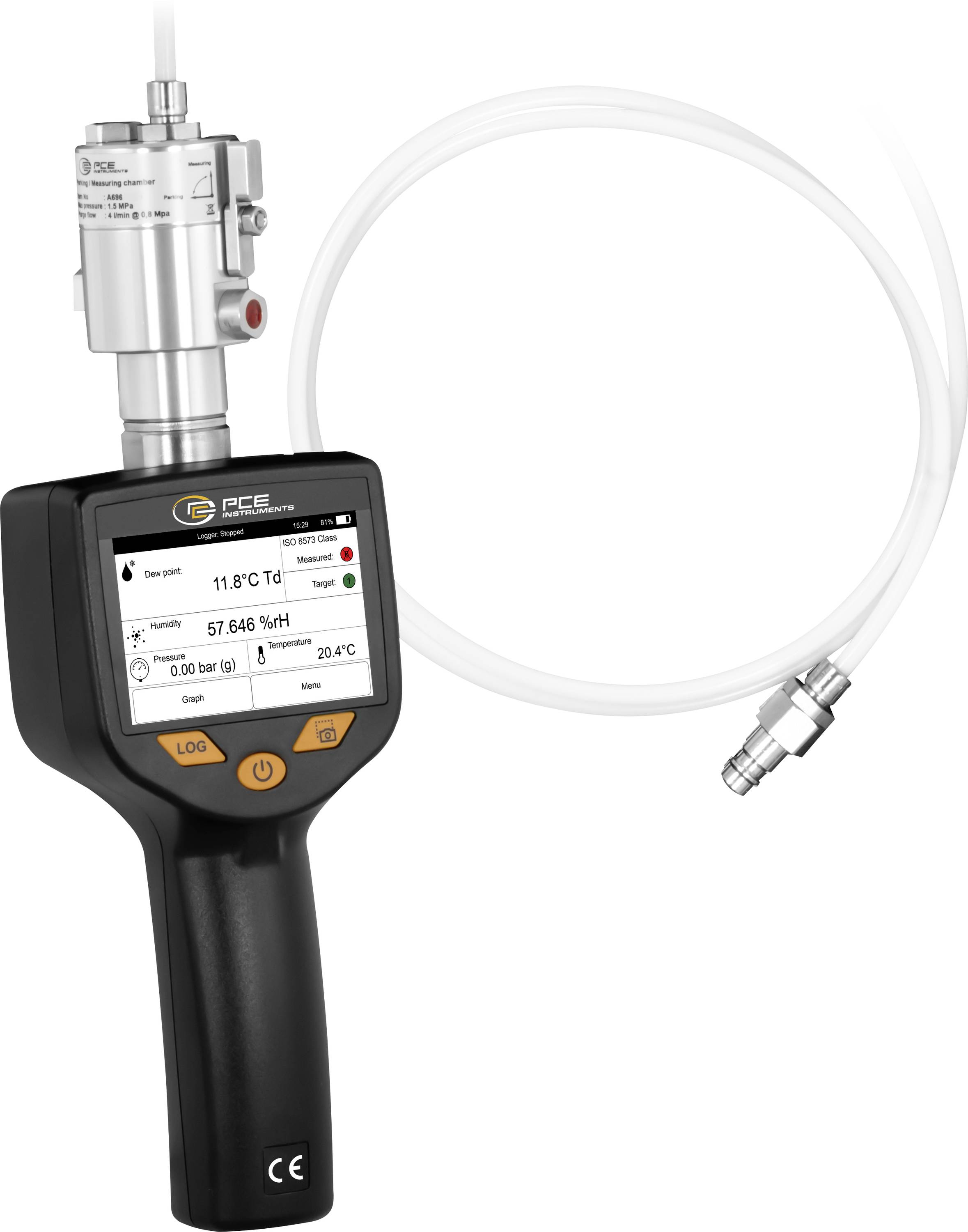 PCE Instruments PCE-DPM 10 Luftfeuchtemessgerät (Hygrometer) Datenloggerfunktion, Taupunkt-/Schimmelwarnanzeige