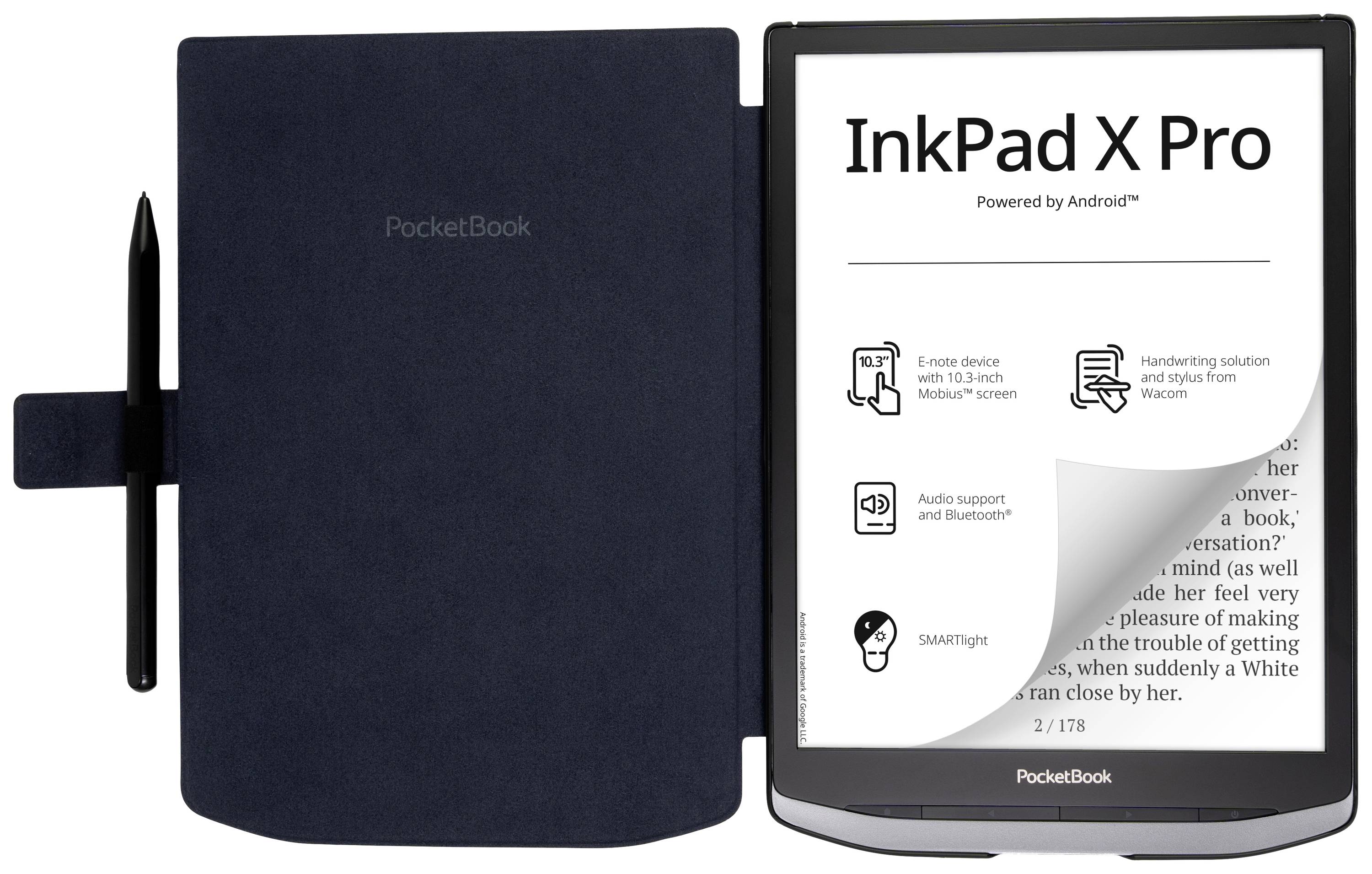 PocketBook SHELL eBook Cover Passend für (Modell eBooks): InkPad X, PocketBook InkPad X Pro Passend für Display-Größe: 26,2cm