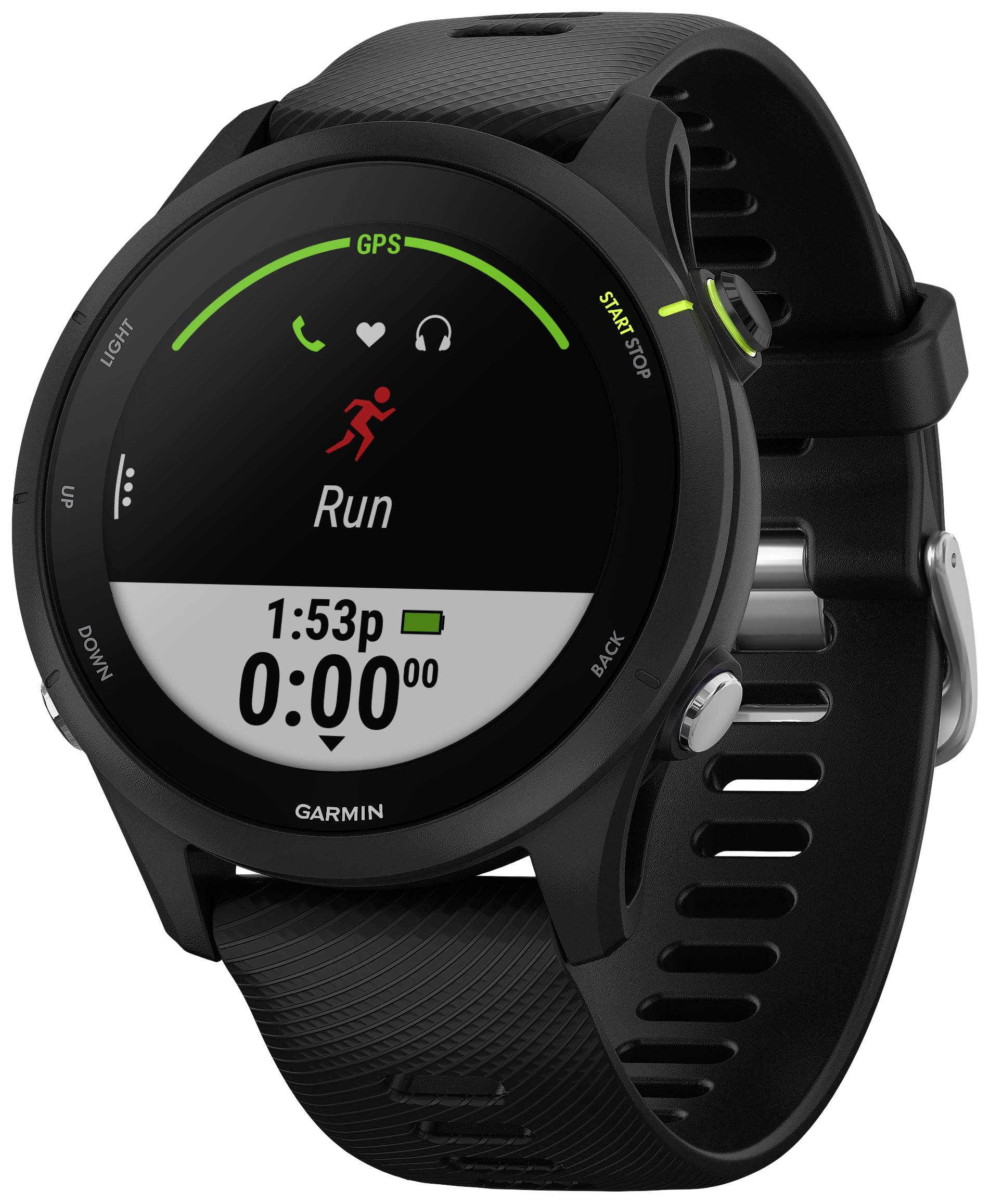 Garmin Forerunner® 255 Music Fitness-Tracker 45.6 mm Schwarz