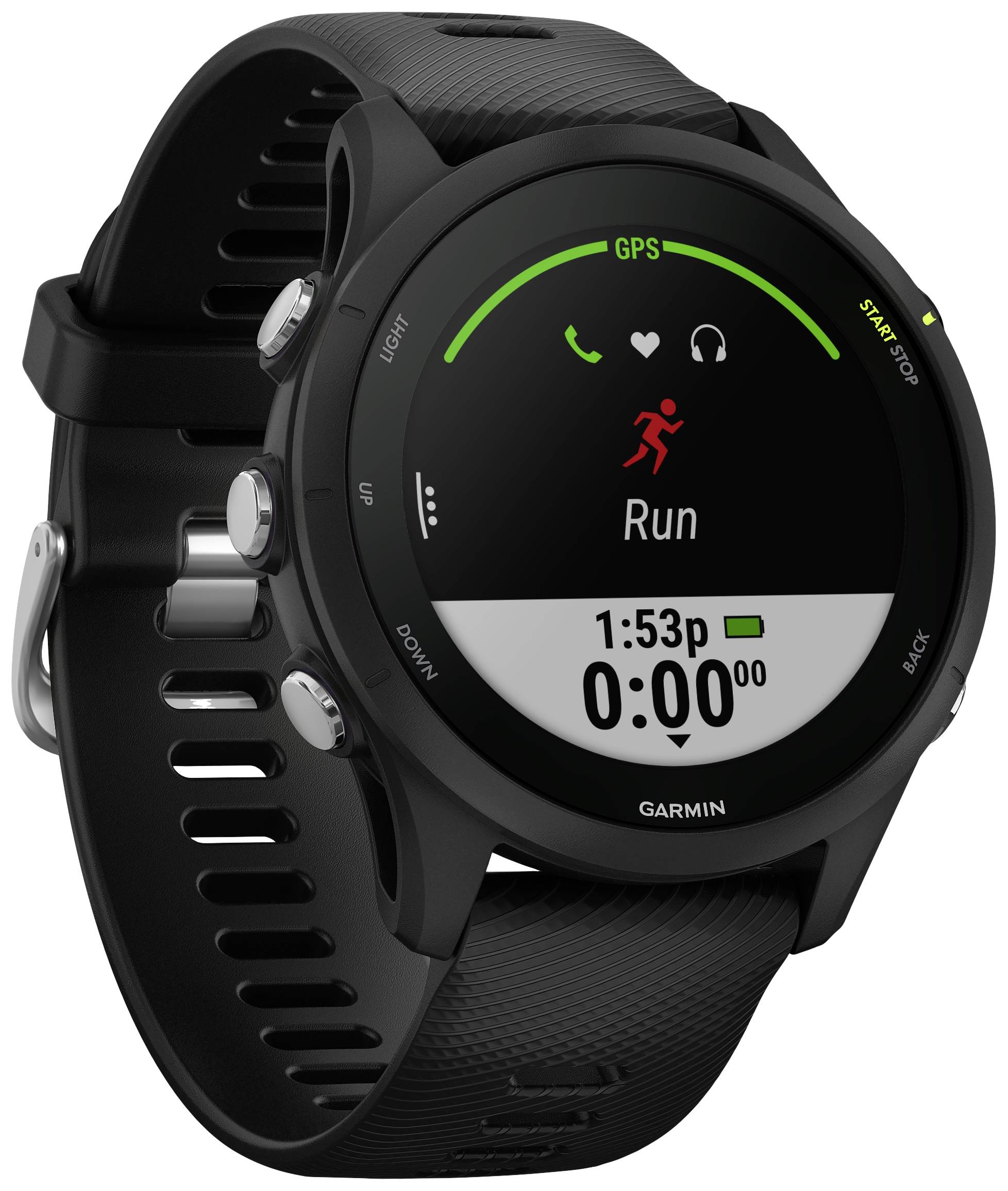 Garmin Forerunner® 255 Music Fitness-Tracker 45.6 mm Schwarz